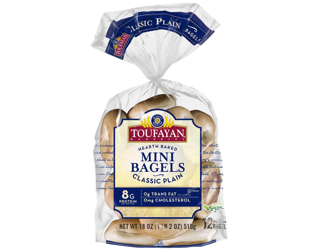 Classic Plain Mini Bagels Flavor 1222