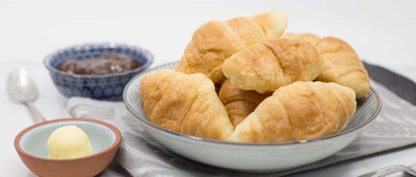 Mini Butter Croissants by The Redhead Baker for #BastilleDayRecipes