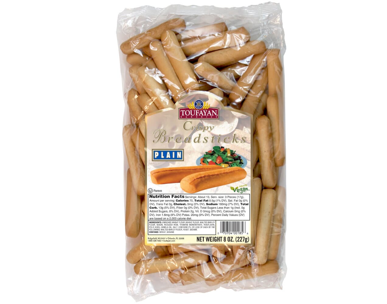 Plain Crispy Breadsticks Flavor 1222