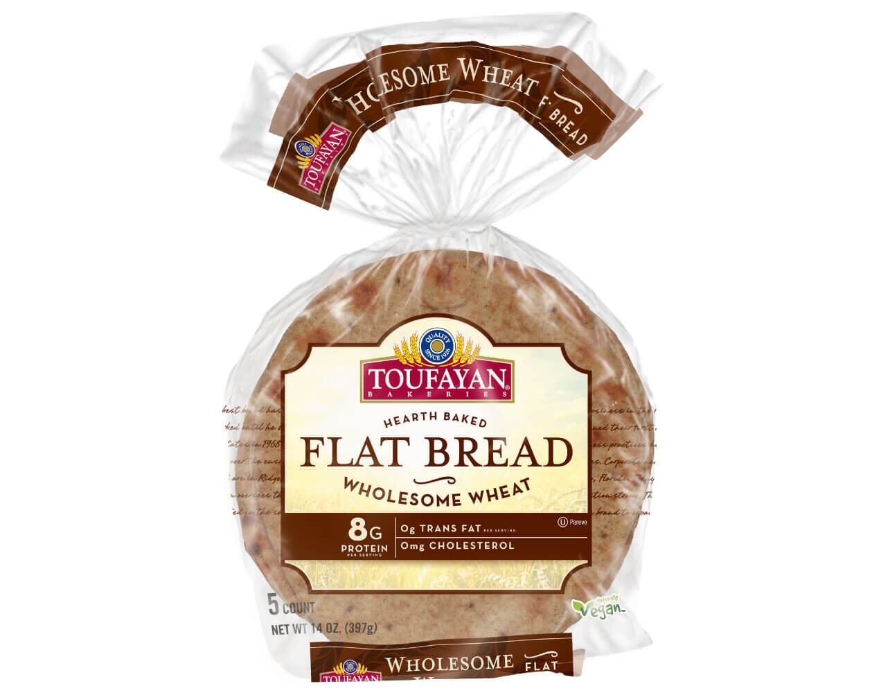 Flat Bread Wholesome Wheat Flavor 1222